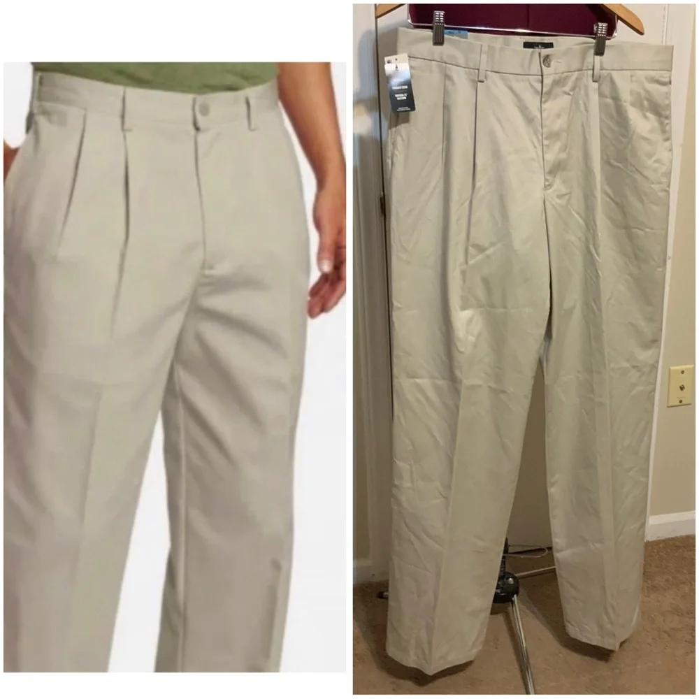 Dockers Khaki Relax Fit Pleated Casual Pants The Original Signature